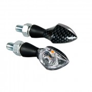 CP.FRECCE CARBON L.MOD.PIXIA LED VETRO BIANCO