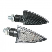 CP.FRECCE CARBON L.MOD.SPIKE LED VETRO BIANCO