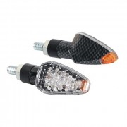 CP.FRECCE CARBON MOD.TUAREG LED VETRO BIANCO