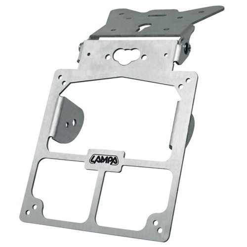 Porta Targa Pieghevole Moto/ATV In Alluminio – Supporto Universale Con Fanale Posteriore - 2