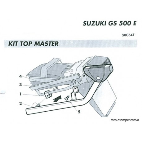 PORTAPACCHI SUZUKI GS500E'89-00