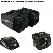 Aprilia Pegaso 650 92-96 Ga Borse Laterali + Borsa Serbatoio + Borsa Baule Side Tour Mcp - Universali Con Attacco Cinghia E Mag