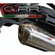 GPR SCARICO SCARICO OMOLOG. CON RACCORDO H.201.SAT HONDA XR 600 R 1988-1990 SATINOX