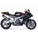 SCARICO GPR APRILIA TUONO R 1000 FACTORY 2006/10 COPPIA SCARICHI OMOLOGATI CATALIZZATI CON RACCORDO GPE ANN. TITAIUM