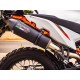 SCARICO GPR KTM ADVENTURE 890 - 890 R RALLY 2021/2022 E5 SCARICO OMOLOGATO CON RACCORDO GP EVO4 BLACK TITANIUM