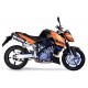 SCARICO GPR KTM SUPERDUKE 990 - R 2004/12 COPPIA SCARICHI OMOLOGATI CATALIZZATI CON RACCORDO GPE ANN. TITAIUM