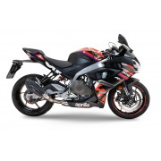 SCARICO GPR COMPATIBILE CON APRILIA RS 457 2024-2025, NEW GRAND PRIX EVO BLACK TITANIUM