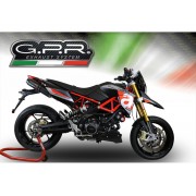 SCARICO GPR COMPATIBILE CON APRILIA SHIVER 750 GT 2007-2016, FURORE NERO