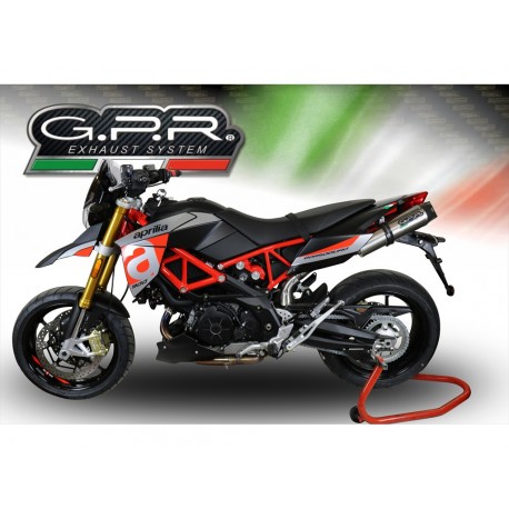 SCARICO GPR COMPATIBILE CON APRILIA DORSODURO 900 2017-2020, NEW GRAND PRIX EVO TITANIUM