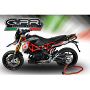 SCARICO GPR COMPATIBILE CON APRILIA DORSODURO 900 2017-2020, NEW GRAND PRIX EVO TITANIUM