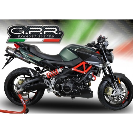 SCARICO GPR COMPATIBILE CON APRILIA SHIVER 900 2017-2020, NEW GRAND PRIX EVO TITANIUM