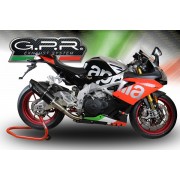 SCARICO GPR COMPATIBILE CON APRILIA RSV4 1100 RACING FACTORY 2019-2020, FURORE EVO4 NERO