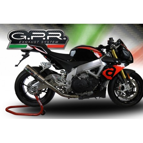 SCARICO GPR COMPATIBILE CON APRILIA TUONO V4 1100 -RR -FACTORY 2015-2016, M3 TITANIUM NATURAL