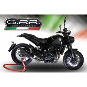 SCARICO GPR COMPATIBILE CON BENELLI LEONCINO 500 TRAIL 2017-2024, NEW GRAND PRIX EVO BLACK TITANIUM
