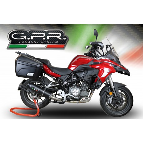 SCARICO GPR COMPATIBILE CON BENELLI TRK 502 2017-2020, FURORE EVO4 NERO