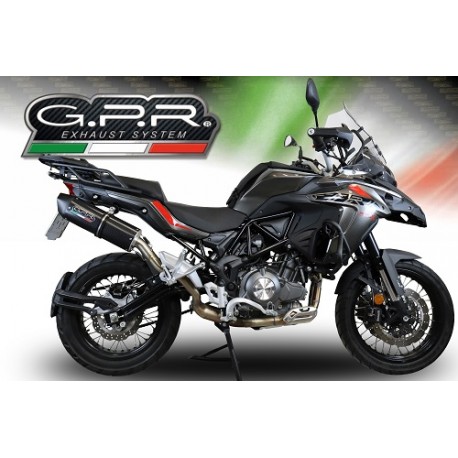 SCARICO GPR COMPATIBILE CON BENELLI TRK 502 X 2017-2020, FURORE EVO4 NERO