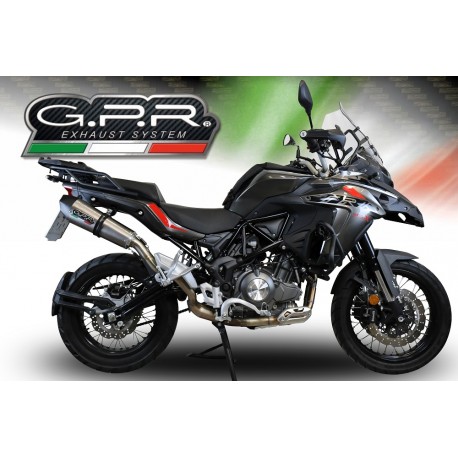 SCARICO GPR COMPATIBILE CON BENELLI TRK 502 X 2017-2020, NEW GRAND PRIX EVO TITANIUM