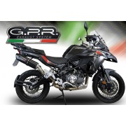SCARICO GPR COMPATIBILE CON BENELLI TRK 502 X 2021-2024, FURORE EVO4 NERO
