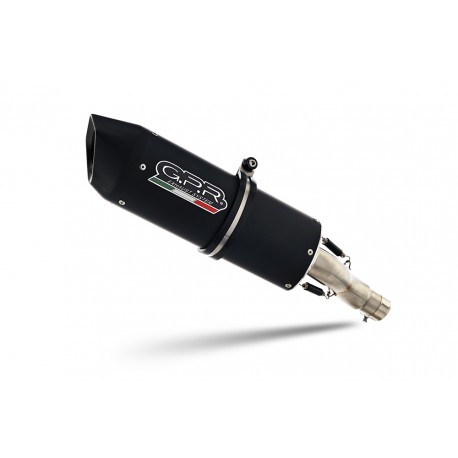 SCARICO GPR COMPATIBILE CON BETA RR 125 4T MOTARD 2021-2024, FURORE NERO