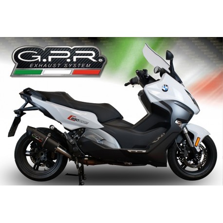 SCARICO GPR COMPATIBILE CON BMW C 650 SPORT 2016-2020, FURORE EVO4 NERO