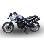 SCARICO GPR COMPATIBILE CON BMW F 700 GS 2016-2018, FURORE EVO4 NERO