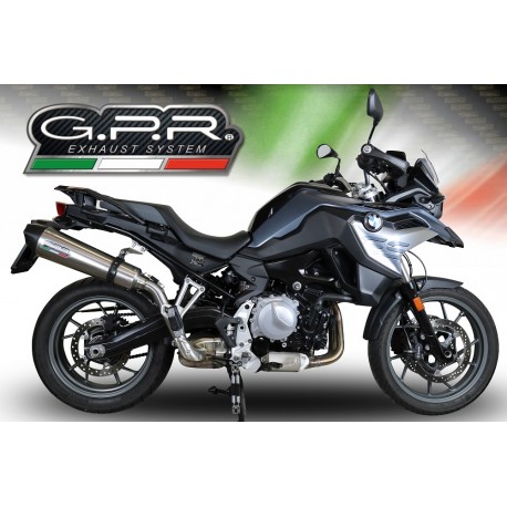 SCARICO GPR COMPATIBILE CON BMW F 750 GS 2018-2020, NEW GRAND PRIX EVO TITANIUM