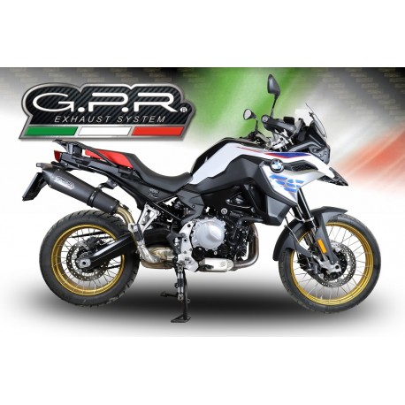 SCARICO GPR COMPATIBILE CON BMW F 850 GS -ADVENTURE 2018-2020, NEW GRAND PRIX EVO BLACK TITANIUM