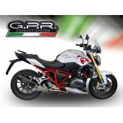 SCARICO GPR COMPATIBILE CON BMW R 1200 R 2015 LC 2015-2016, FURORE NERO