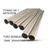 SCARICO GPR COMPATIBILE CON CAFÈ RACER CAFÈ RACER 1-, TUBO TITANIO SEAMLESS D. 35MM X 1MM L.1000MM