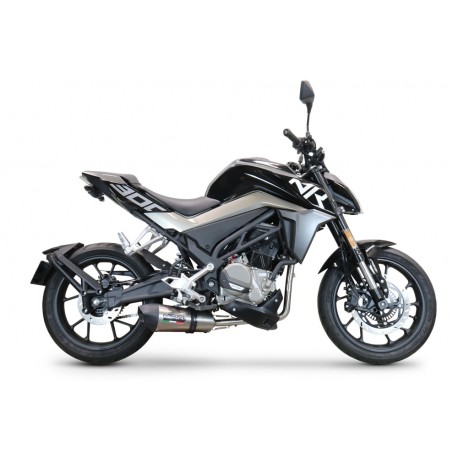 SCARICO GPR COMPATIBILE CON CF MOTO 300 NK 2022-2024, NEW GRAND PRIX EVO TITANIUM