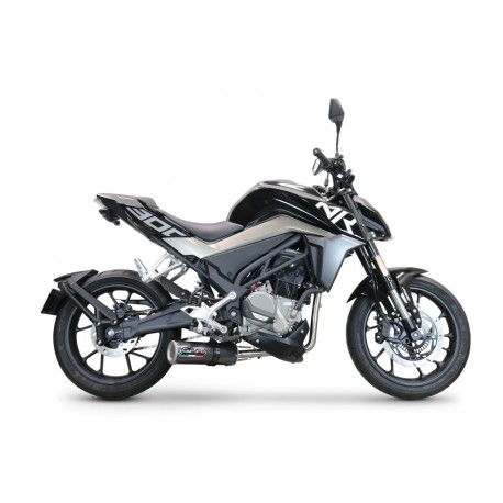 SCARICO GPR COMPATIBILE CON CF MOTO 300 NK 2022-2024, M3 POPPY 