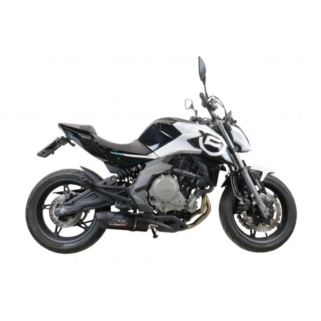SCARICO GPR COMPATIBILE CON CF MOTO 400 NK 2021-2023, FURORE NERO