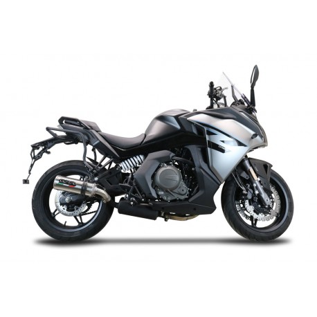 SCARICO GPR COMPATIBILE CON CF MOTO 650 GT 2022-2024, M3 TITANIUM NATURAL