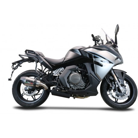 SCARICO GPR COMPATIBILE CON CF MOTO 650 GT 2022-2024, NEW GRAND PRIX EVO TITANIUM
