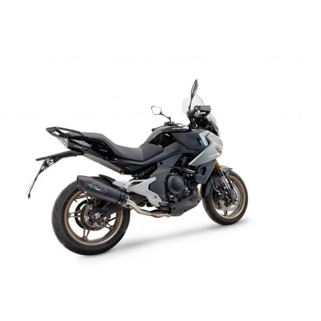 SCARICO GPR COMPATIBILE CON CF MOTO 700 MT 2023-2024, NEW GRAND PRIX EVO BLACK TITANIUM