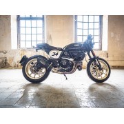 SCARICO GPR COMPATIBILE CON DUCATI SCRAMBLER 800 2015-2016, FURORE POPPY