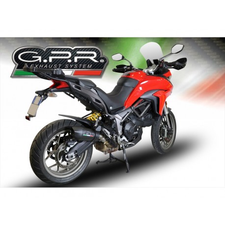 SCARICO GPR COMPATIBILE CON DUCATI MULTISTRADA 950 2021-2024, NEW GRAND PRIX EVO BLACK TITANIUM