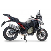 SCARICO GPR COMPATIBILE CON DUCATI MULTISTRADA V4 RALLY 2023-2024, DUAL INOX