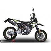 SCARICO GPR COMPATIBILE CON FANTIC MOTOR 125 M PERFORMANCE 2019-2020, FURORE POPPY