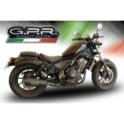 SCARICO GPR COMPATIBILE CON HONDA CMX 300 REBEL 2017-2020, GHISA 