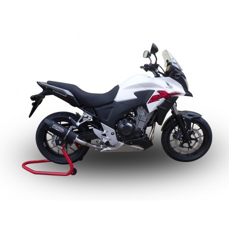 SCARICO GPR COMPATIBILE CON HONDA CB 400 X 2013-2015, FURORE NERO