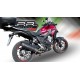 SCARICO GPR COMPATIBILE CON HONDA CB 400 X 2016-2018, FURORE EVO4 NERO