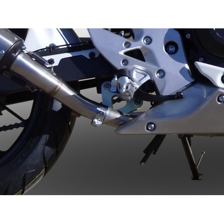 SCARICO GPR COMPATIBILE CON HONDA CB 500 F 2016-2018, SATINOX 