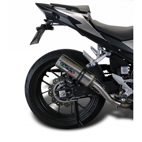 SCARICO GPR COMPATIBILE CON HONDA CB 500 X 2019-2025, M3 INOX 