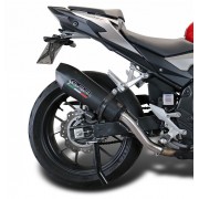 SCARICO GPR COMPATIBILE CON HONDA CB 500 X 2019-2025, NEW GRAND PRIX EVO BLACK TITANIUM