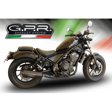SCARICO GPR COMPATIBILE CON HONDA CMX 500 REBEL 2021-2023, GHISA 