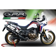 SCARICO GPR COMPATIBILE CON HONDA CRF 1000 L AFRICA TWIN ADVENTURE SPORT 2018-2020, FURORE EVO4 NERO