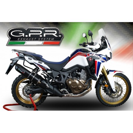 SCARICO GPR COMPATIBILE CON HONDA CRF 1000 L AFRICA TWIN ADVENTURE SPORT 2018-2020, FURORE EVO4 NERO