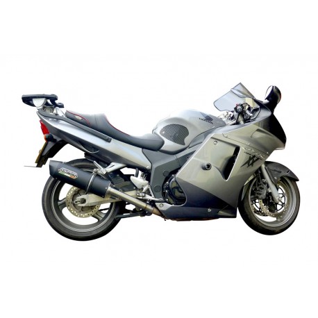 SCARICO GPR COMPATIBILE CON HONDA CBR1100XX SUPERBLACKBIRD - X ELEVEN 1997-2006, FURORE NERO