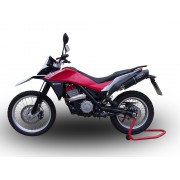 SCARICO GPR COMPATIBILE CON HUSQVARNA TERRA - STRADA TR 650 2013-2015, FURORE POPPY